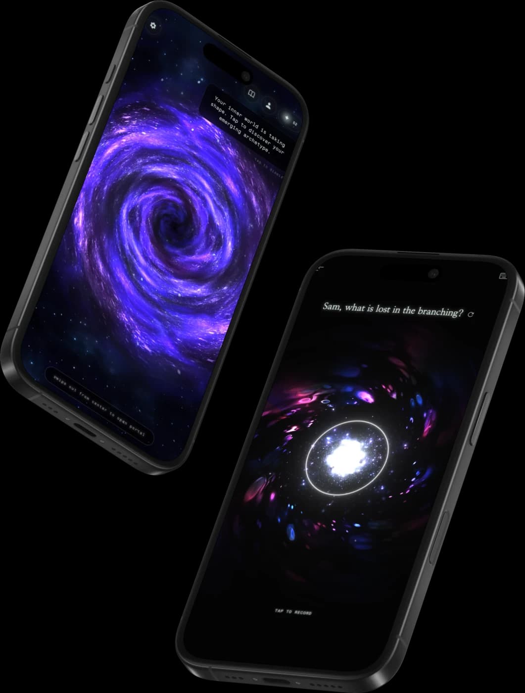 Device mockup — black